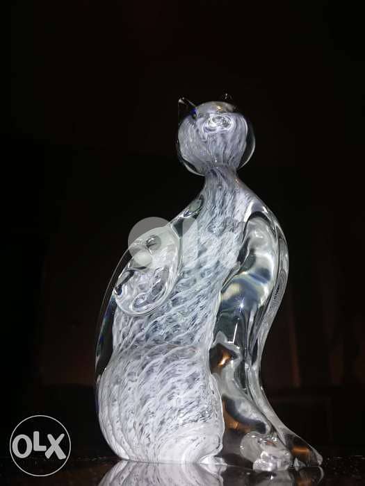 Crystal cat statue 2