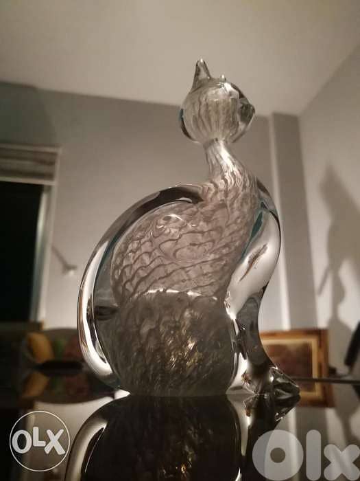 Crystal cat statue 3