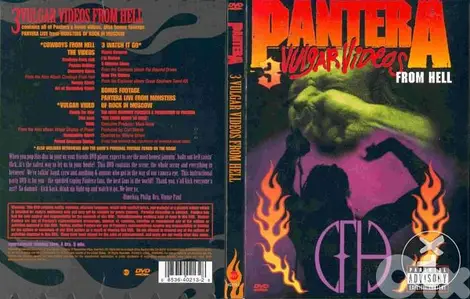 Pantera vulgar display videos dvd