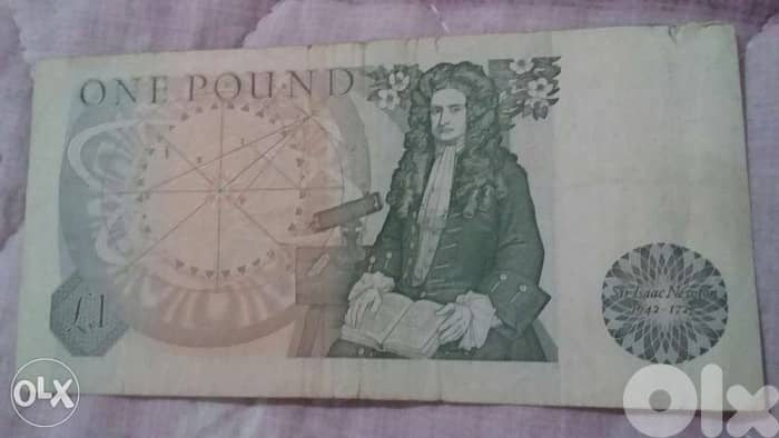 Great Britian Pound Banknote Memorial for Sir Isaac Newton 1