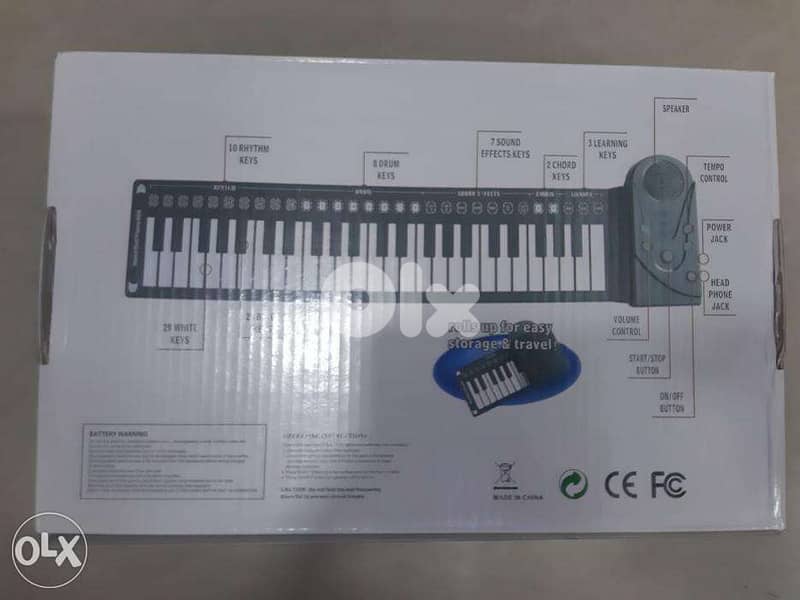 Portable 49 Keys Flexible Roll-Up Piano USB MIDI Electronic Keyboard 1