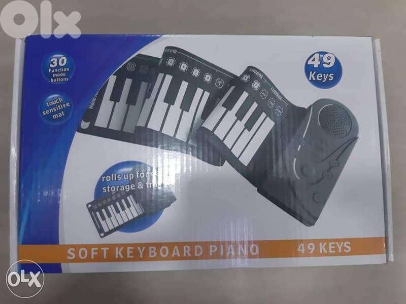 Portable 49 Keys Flexible Roll-Up Piano USB MIDI Electronic Keyboard 2