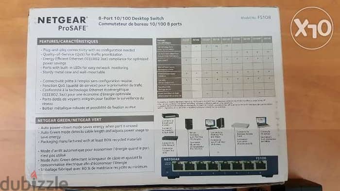 switch Netgear 8 port 4