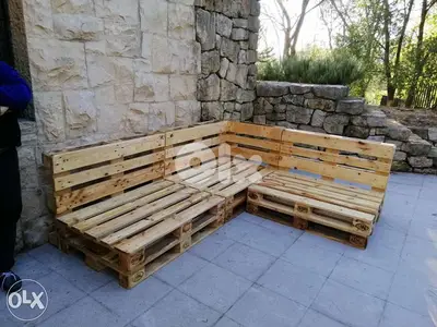 Outdoor pallet large set wood قعدة جلوس خارجي خشب طبالي