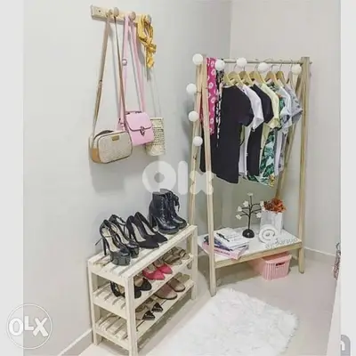 Creative wood idea stand ans shoes rustic ستاند خشب