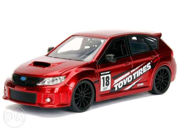 '12 Subaru Impreza WRX STI diecast car model 1:24. 0