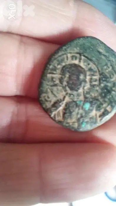 Jesus Christ King of the kings Bronze Byzantine Coin yesr 969 AD