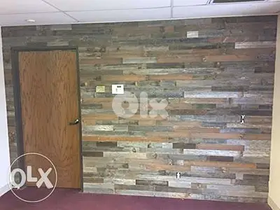 طبالي تلبس حيطان خشب wall Wood Pallet decoration