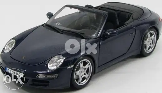 Porsche Carrera S Cabriolet diecast car model 1:18.