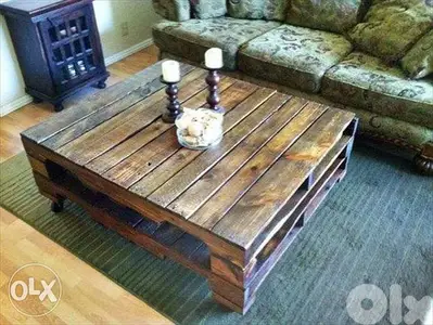 Wood table pallet style طاولة وسط خشب طبالي