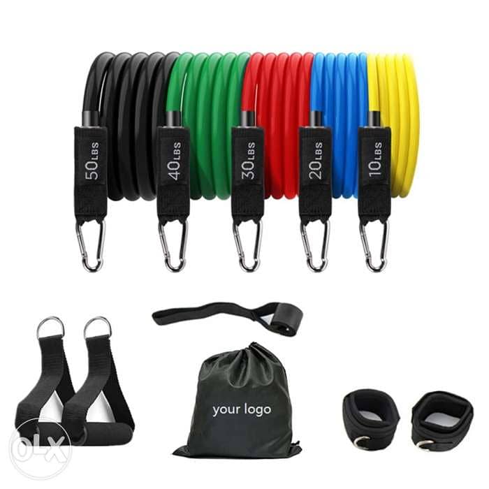 Fitness 150lbs Resistance Bands 0