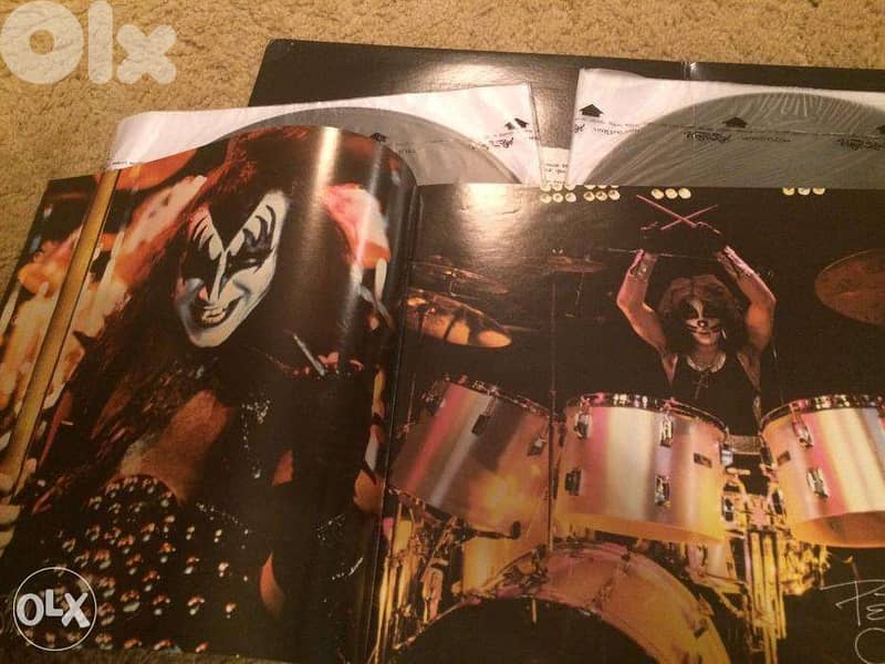 kiss alive 1975 casa mint condition double records gatefold + booklet 2