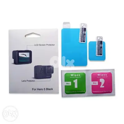 LCD Screen Film + Lens Protective Film + Cloth For Gopro Hero 8 LCD Screen Film + Lens Protective Film + Cloth For Gopro Hero 8