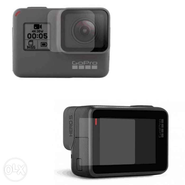 LCD Screen Film + Lens Protective Film + Cloth For Gopro Hero 8 2