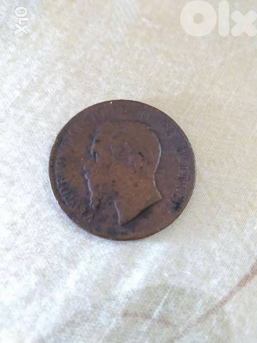Set of two Napoleon III Bronze Coins year 1863 3