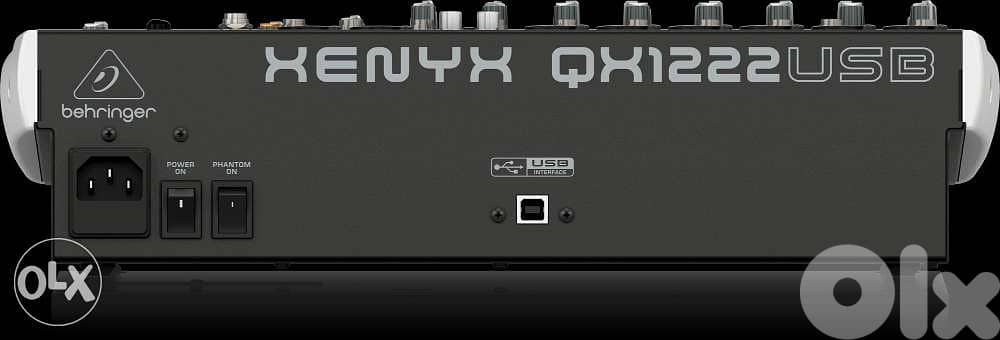 Behringer Xenyx QX1222USB Mixer with USB and Effects 12-inputs 3