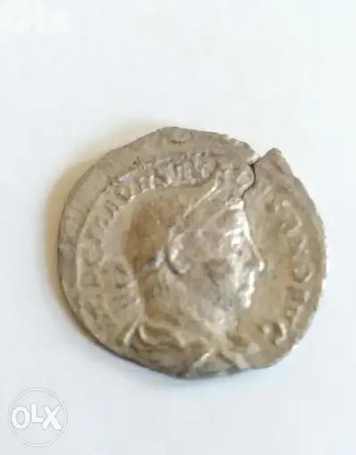 Ancient Roman Silver Coin for Emperor Caracalla year 198 AD
