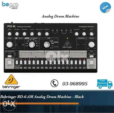 Behringer RD-6-AM Analog Drum Machine - Black