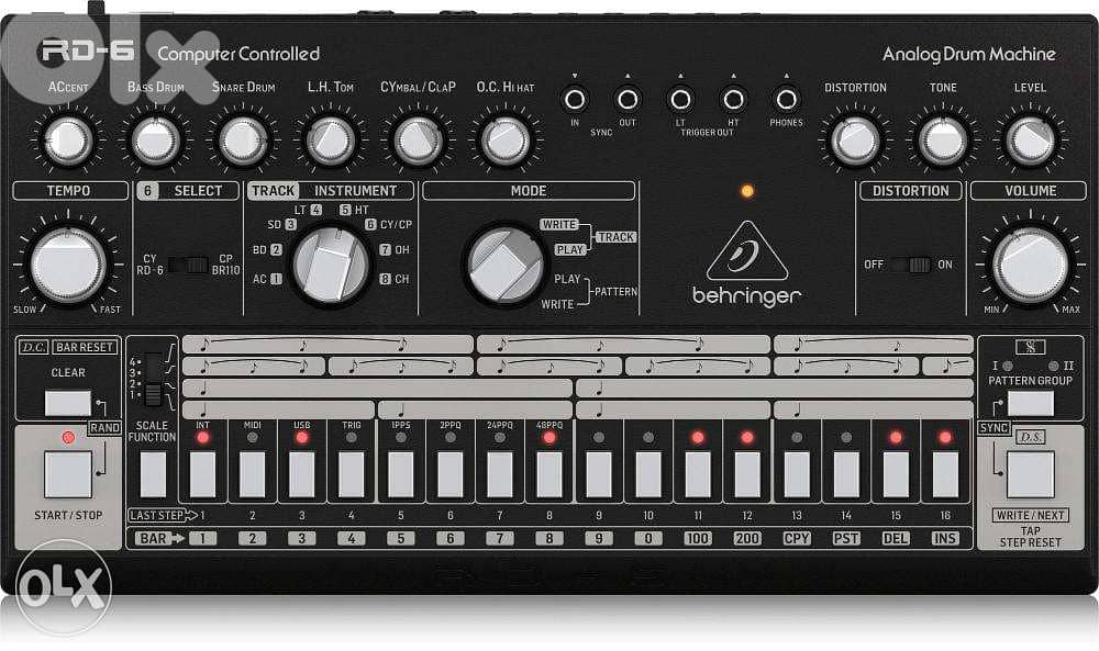 Behringer RD-6-AM Analog Drum Machine - Black 1