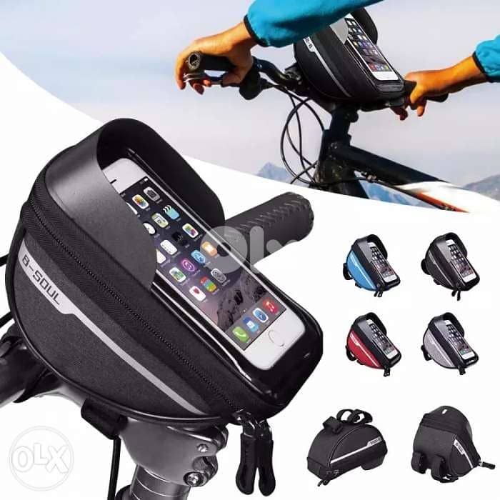 Bike Head Handlebar Mobile Phone Bag Waterproof for 6$ 0