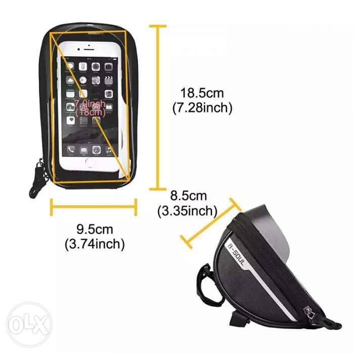 Bike Head Handlebar Mobile Phone Bag Waterproof for 6$ 3