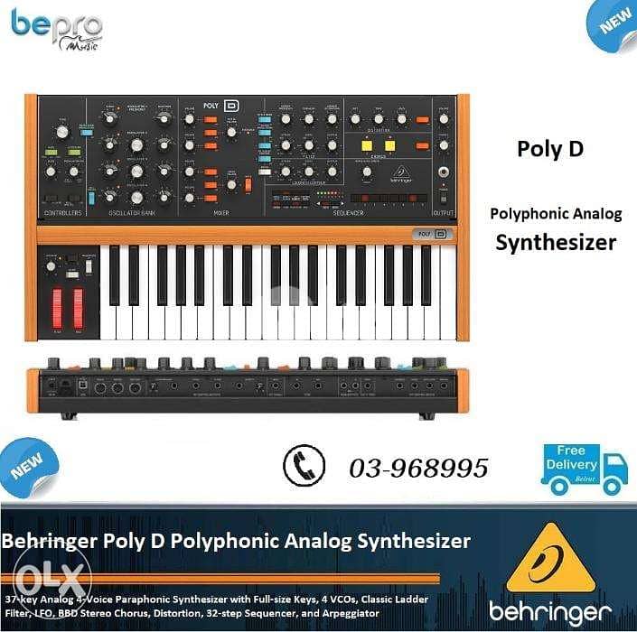 Behringer Poly D Polyphonic Analog Synthesizer 0