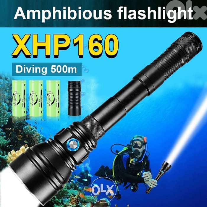 Diving flashlight torch very powerful 0