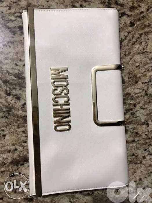 copy A moschino bag off white and gold 2