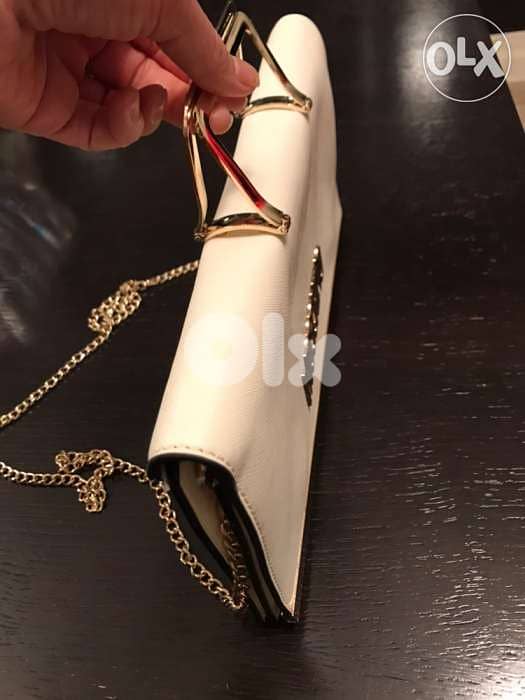 copy A moschino bag off white and gold 4