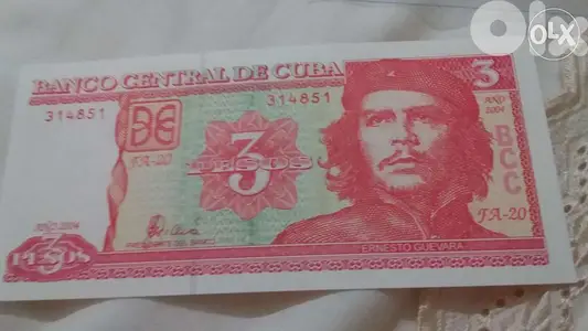 Che Givara Cuba Memorial banknote UNC عملة ورقة كوبا تذكارية شي غيفارا