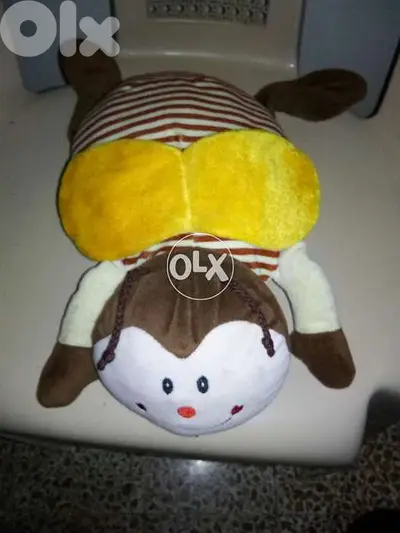 "MAX" BEE PLUSH Stuffed large as new Toy height 36 Cm cute plush=13$