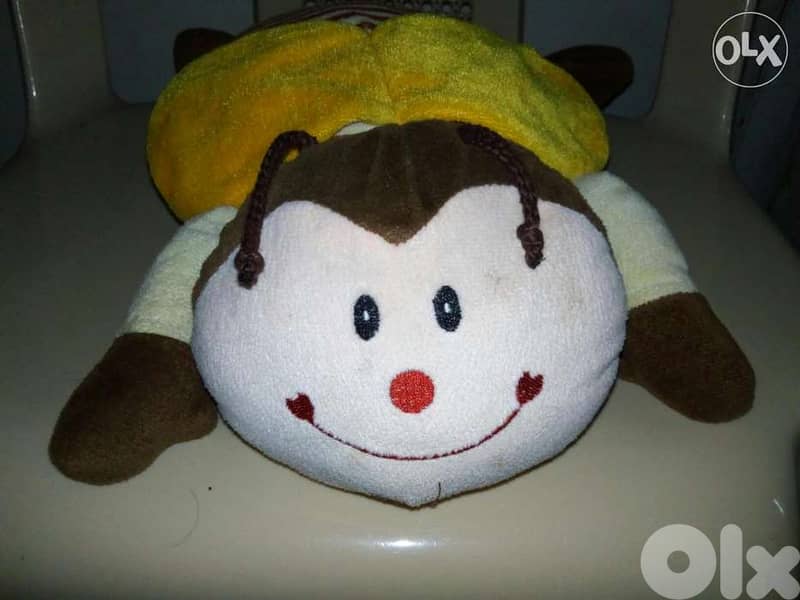 "MAX" BEE PLUSH Stuffed large as new Toy height 36 Cm cute plush=13$ 3