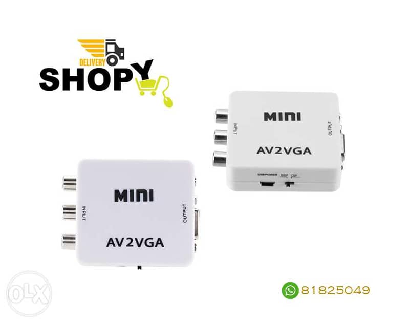Mini AV2VGA Video Converter With Audio 0