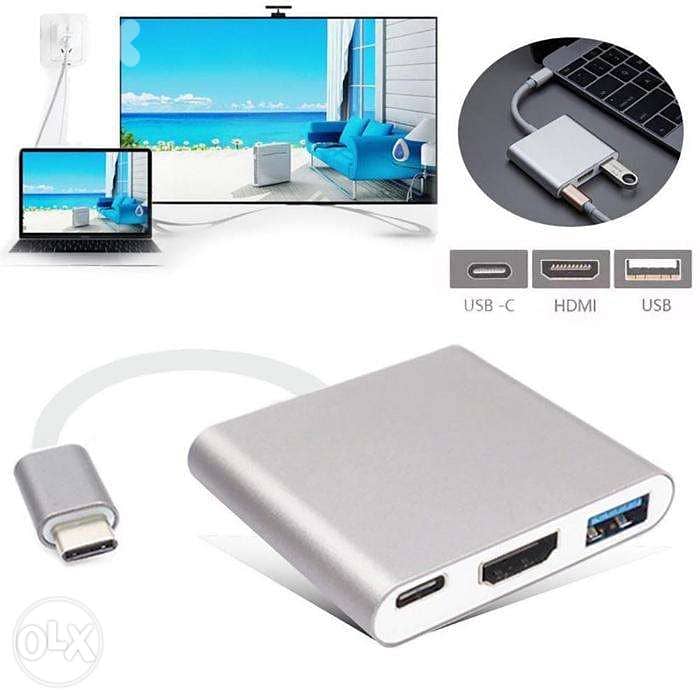 Type-C 3.1 Male to HDMI / USB 3.0 / USB-C Adapter 2