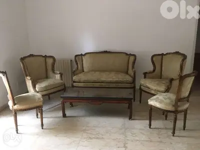 Salon Louis XVI antique d’époque 5 pieces