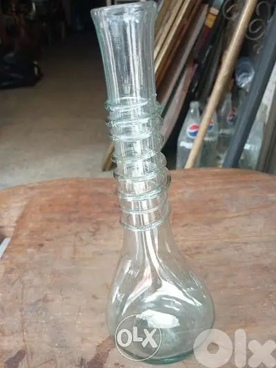 مزهرية زجاج نفخ