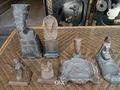 مجموعة تحف فراعنة نحاس قديمة