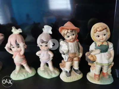 Vintage miniature statues