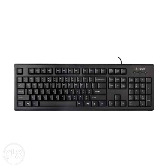 A4 Tech KR-85 Black USB Keyboard with English 0