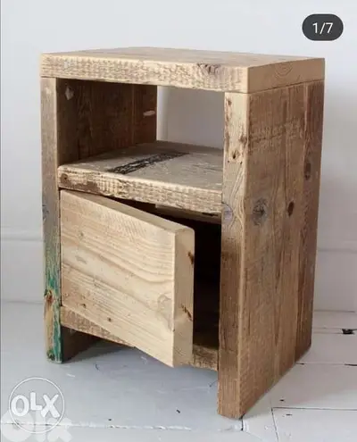 Small wood light Comode 30x11.5 ستاند لمبة خشب صغير