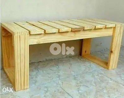 Banch Creative wood 120x50 classic vintage style بنك خشب شغل يدوي