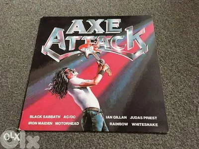 AXE ATTACK rock hits vinyl lp