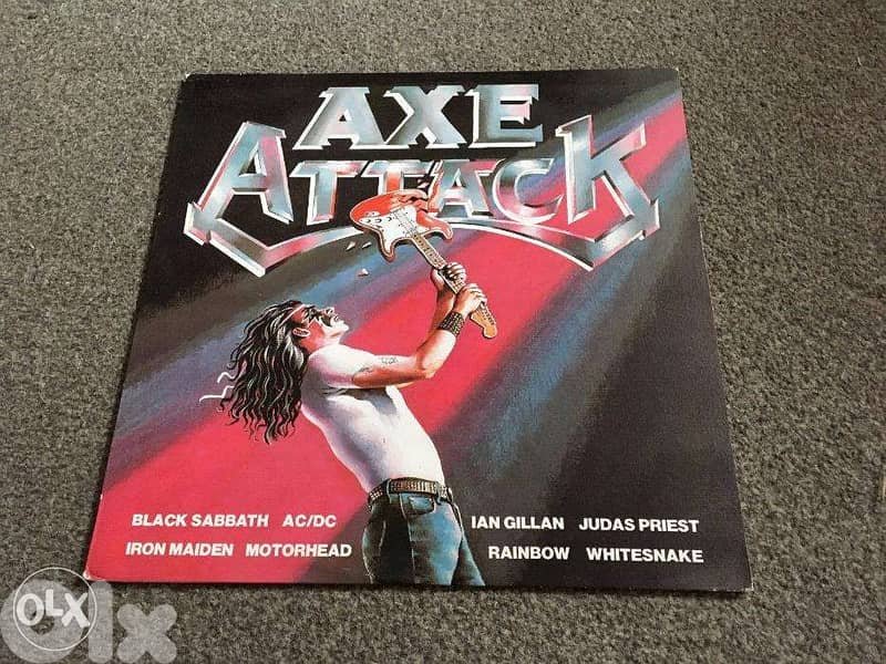 AXE ATTACK rock hits vinyl lp 0