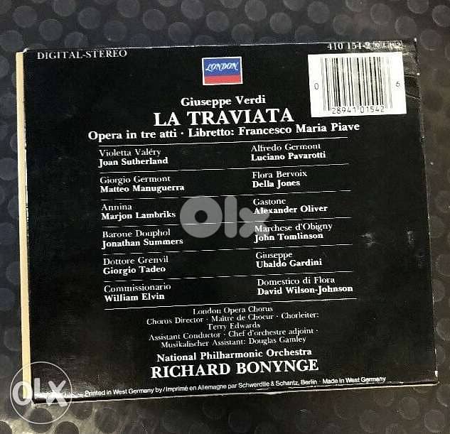 Verdi: La Traviata Box set, Sutherland, Pavarotti, Maneguerra, Bonynge 3