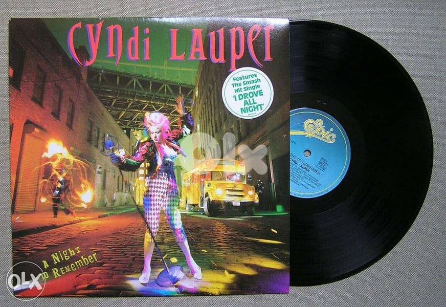 Cyndi Lauper - A Night To Remember (1989) vinyl LP; incl I Drove All N 0