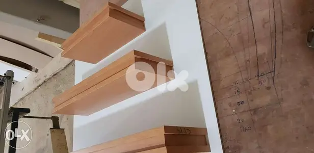 رفوف لاميكا زين و رمادي