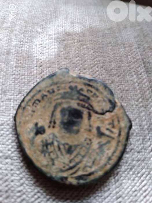 Ancient Byzantine Bronze Coin for Maurice Tiberius year 580AD 0