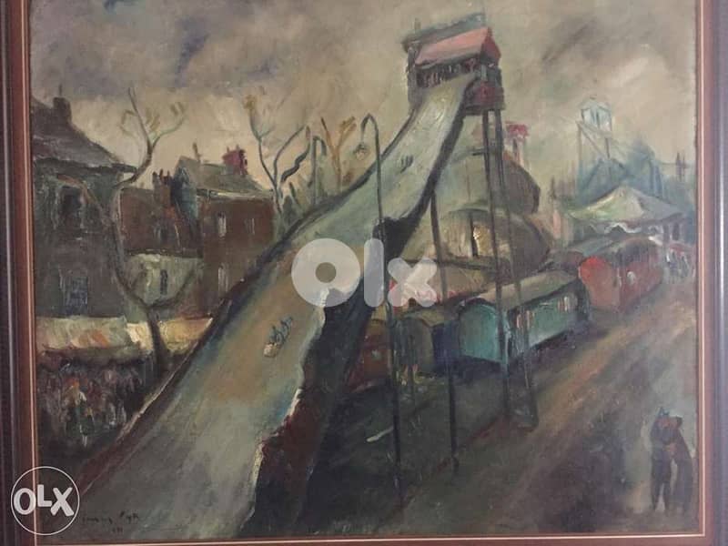 rare painting George’s Cyr oil on canvas 2