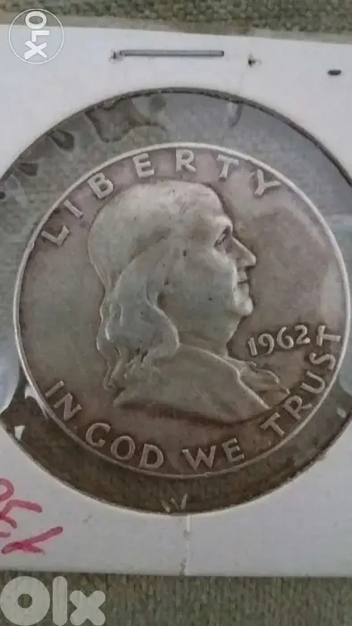USA Half Dollar Silver for president Franklin year 1962