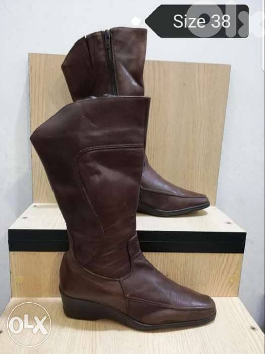 Brown bottines size 37 0